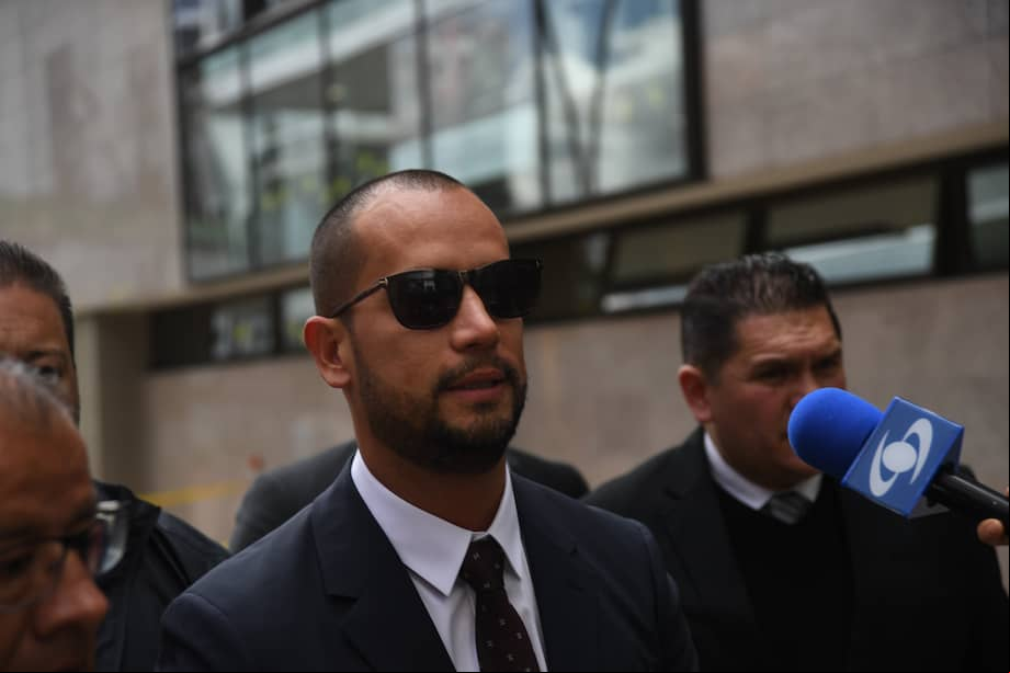 Exbogado de Álvaro Uribe, Diego Cadena, durante la investigación que se le adelanta por su presunta participación y conocimiento en la manipulación a testigos.