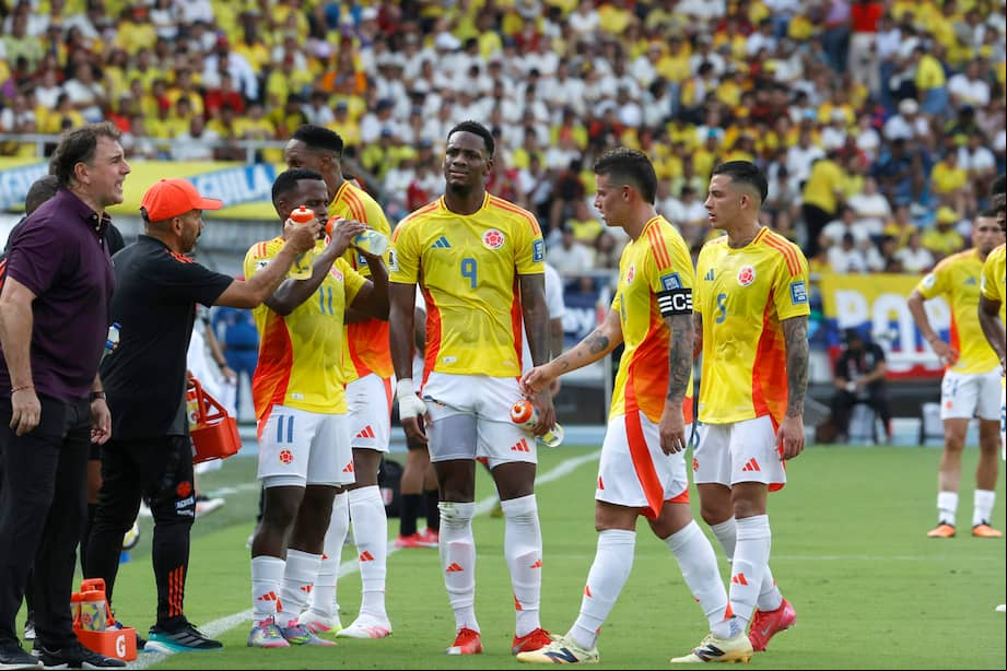 Colombia, en su último juego frente a Perú en estas Eliminatorias.